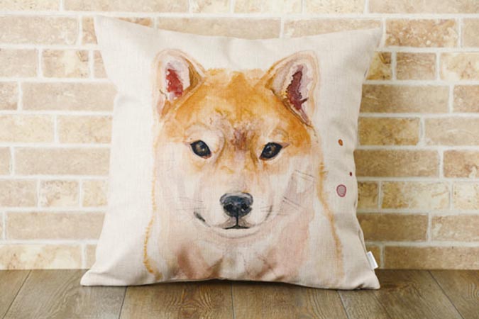 柴犬趣味雜貨-手繪抱枕
