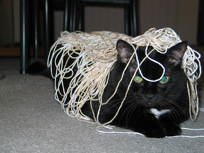 Making a mess with string